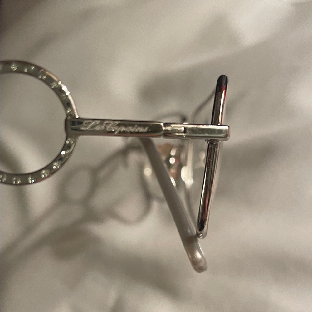 Les Copains Silver Rectangular Glasses - image 4